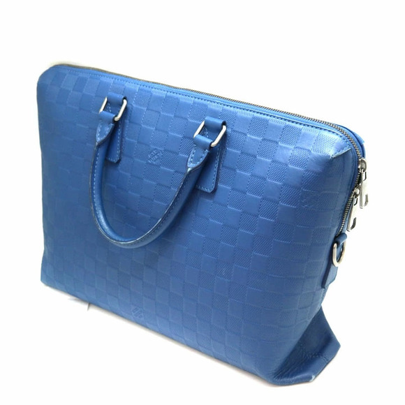 Louis Vuitton Handbags - LOUIS VUITTON Porte Documents Jour Business Bag Damier Infini Black Blue